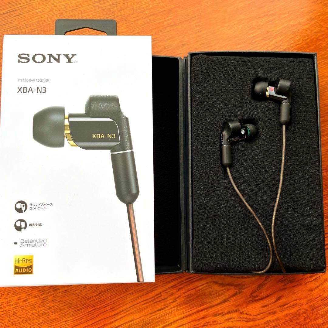 【未使用に近い】SONY XBA-N3 イヤホン 箱・ケーブル・イヤピース付