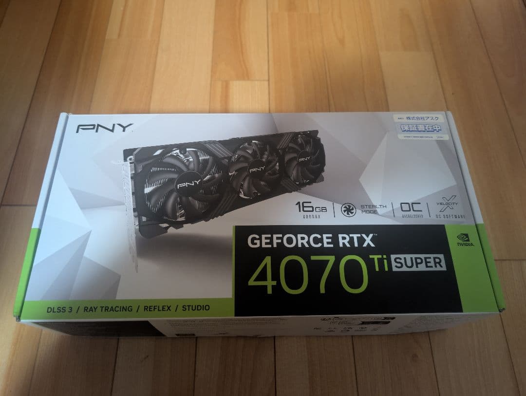 グラフィックボード・グラボ・ビデオカード PNY GeForce RTX 4070 Ti SUPER 16GB