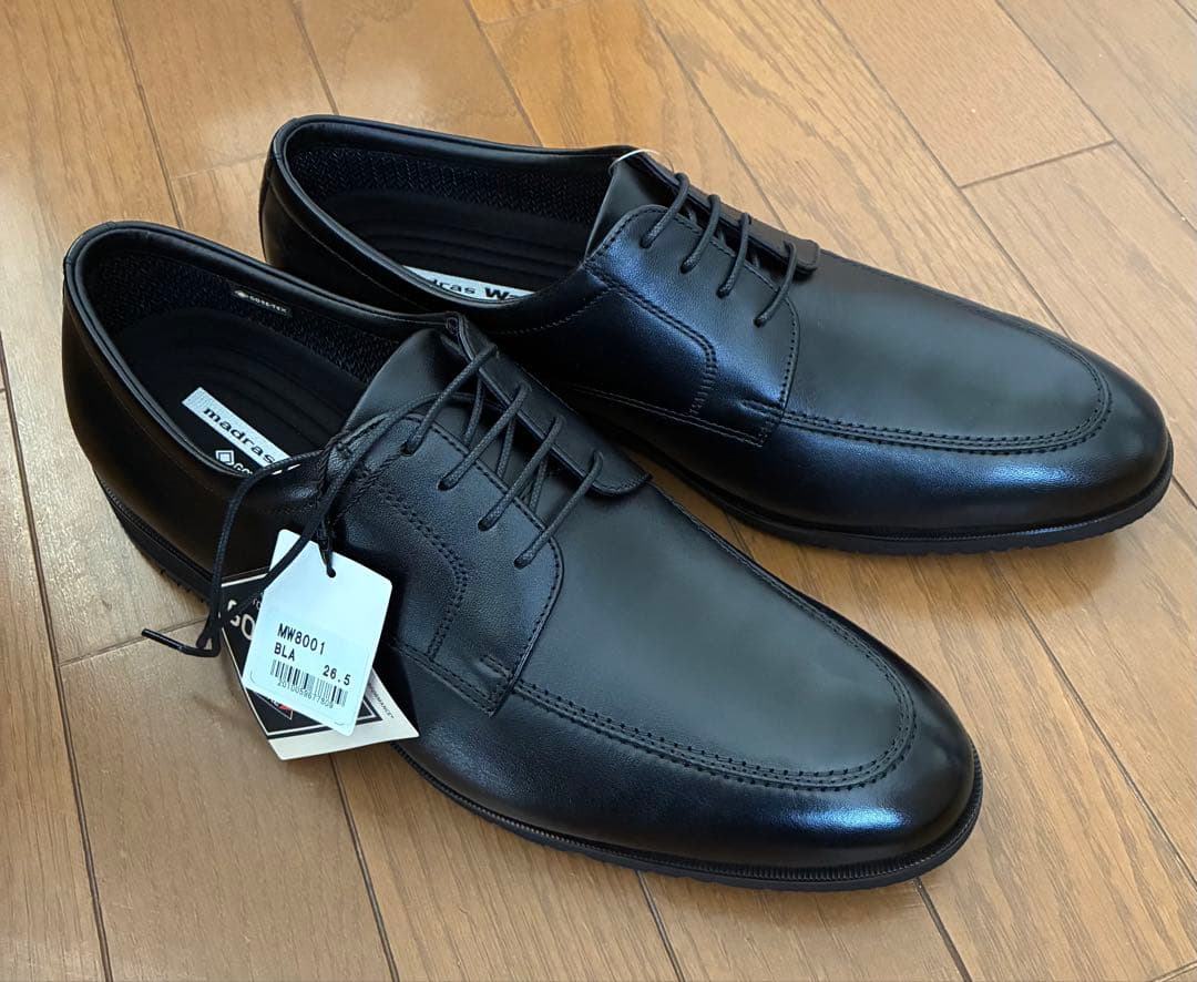 madras Walkメンズ MW8001ビジネスシューズ 防水 ゴアテックス