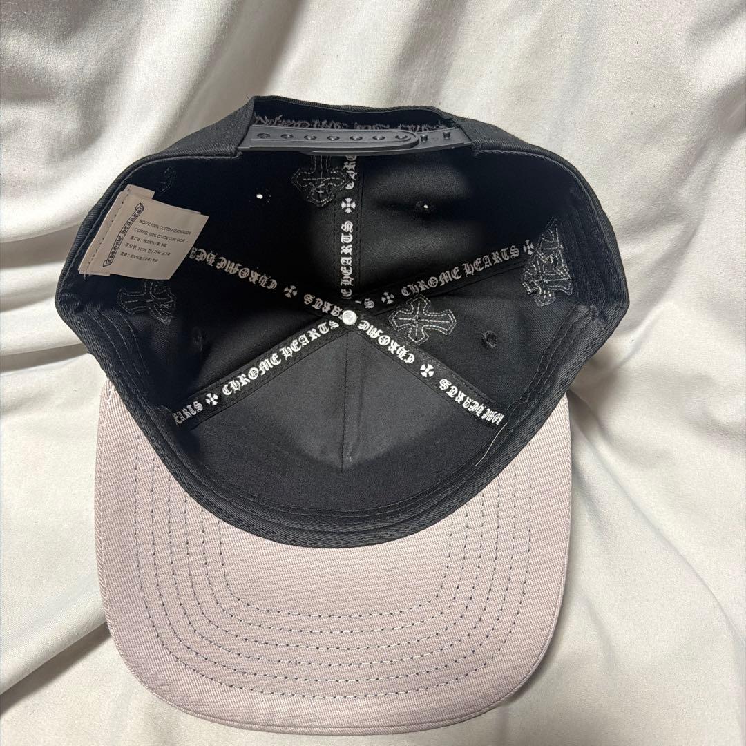 CH ベースボールキャップ 黒/グレー