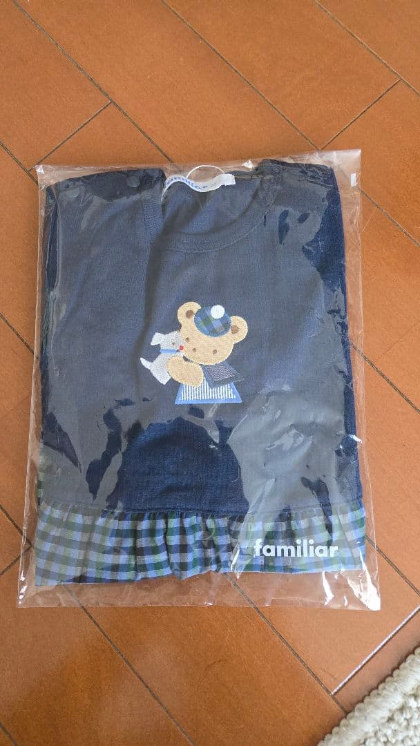 りーにゃ（未開封）ファミリア　袖付きロンパース 80サイズ