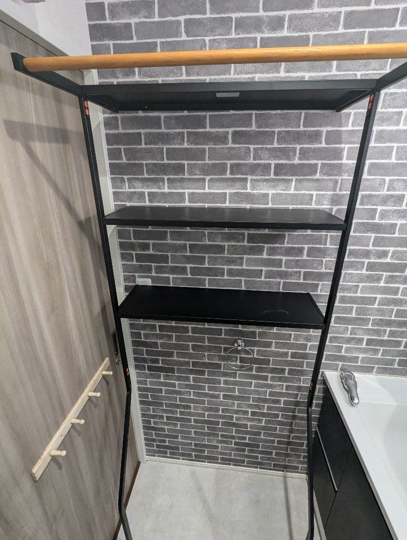 TOWER 山崎実業　立てかけるランドリーラック 　立て掛けランドリーシェルフ