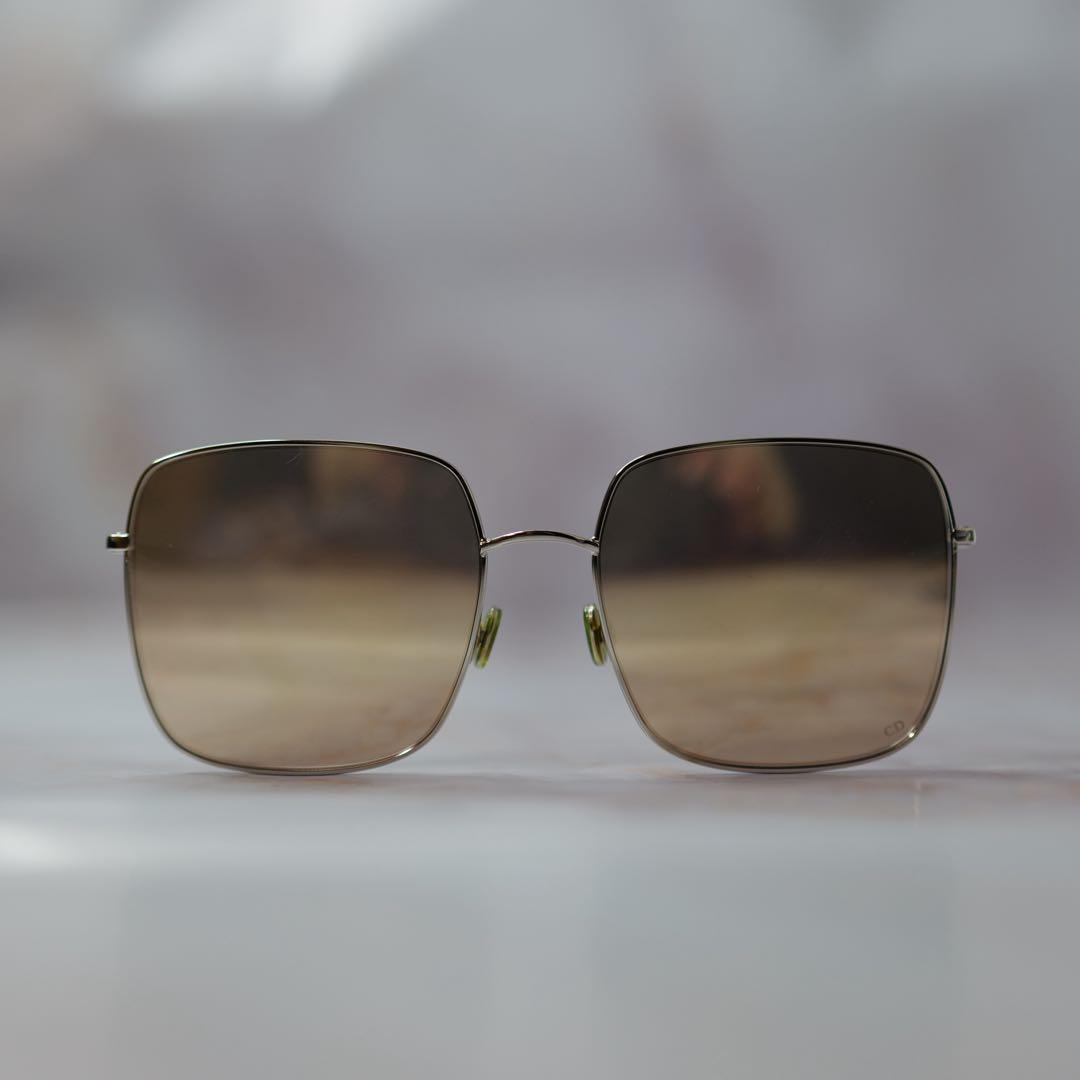 dior ディオール スクエア Y2K メタル モード サングラス ケース付き