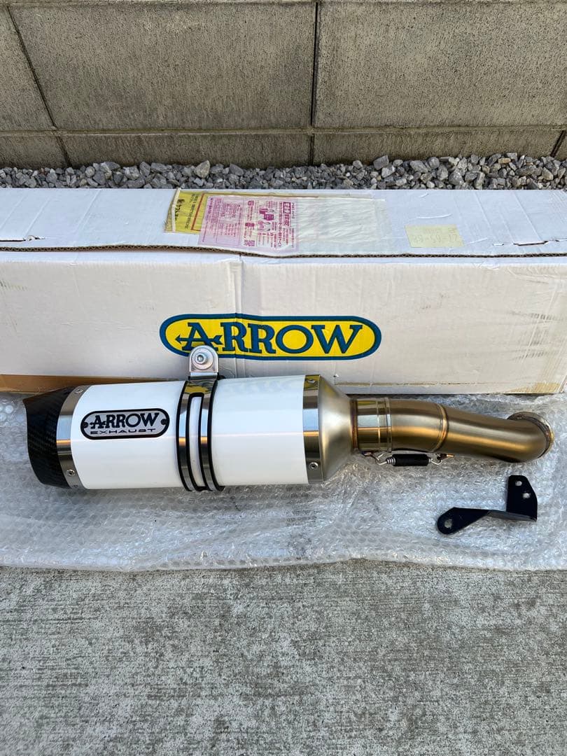 KTM スモールDUKE ARROWスリップオンサイレンサー ホワイト