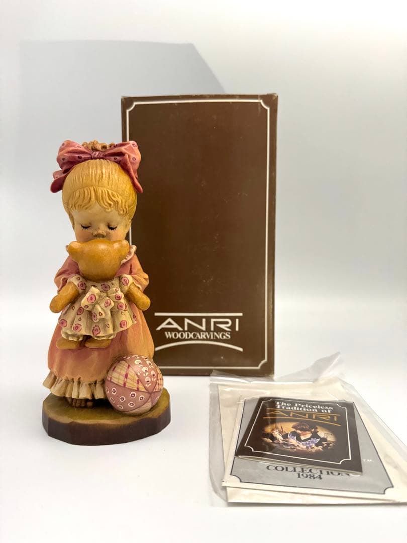 ANRI 木彫り人形 2000体限定 キス アンリ フィギュア フィギュリン