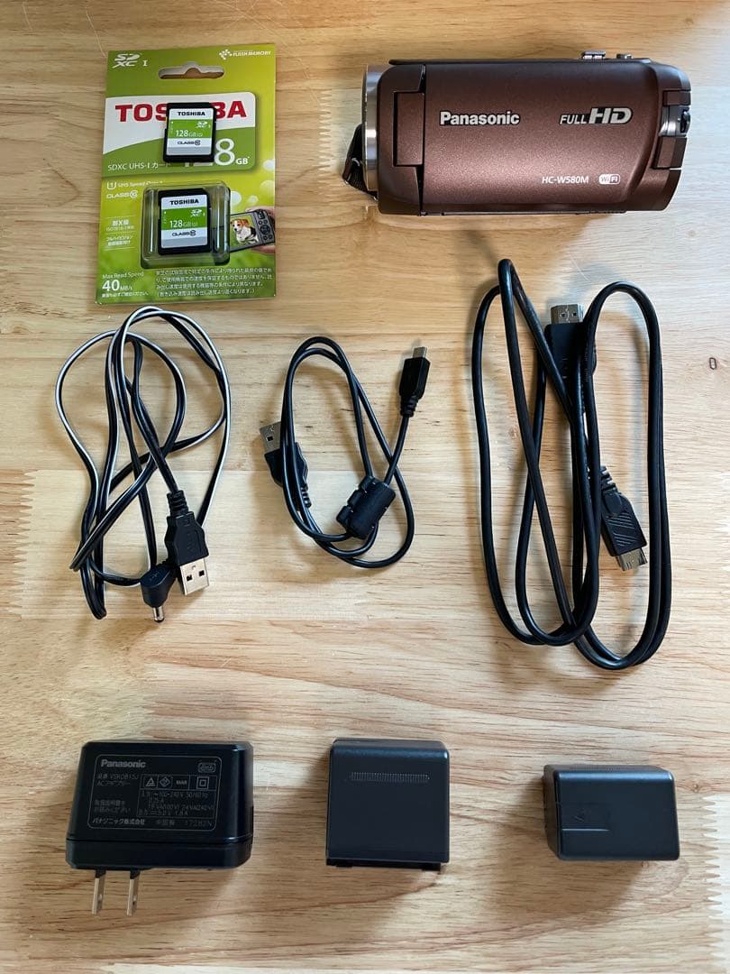 【超美品】Panasonic HC-W580M ビデオカメラ W録画＆付属品豪華