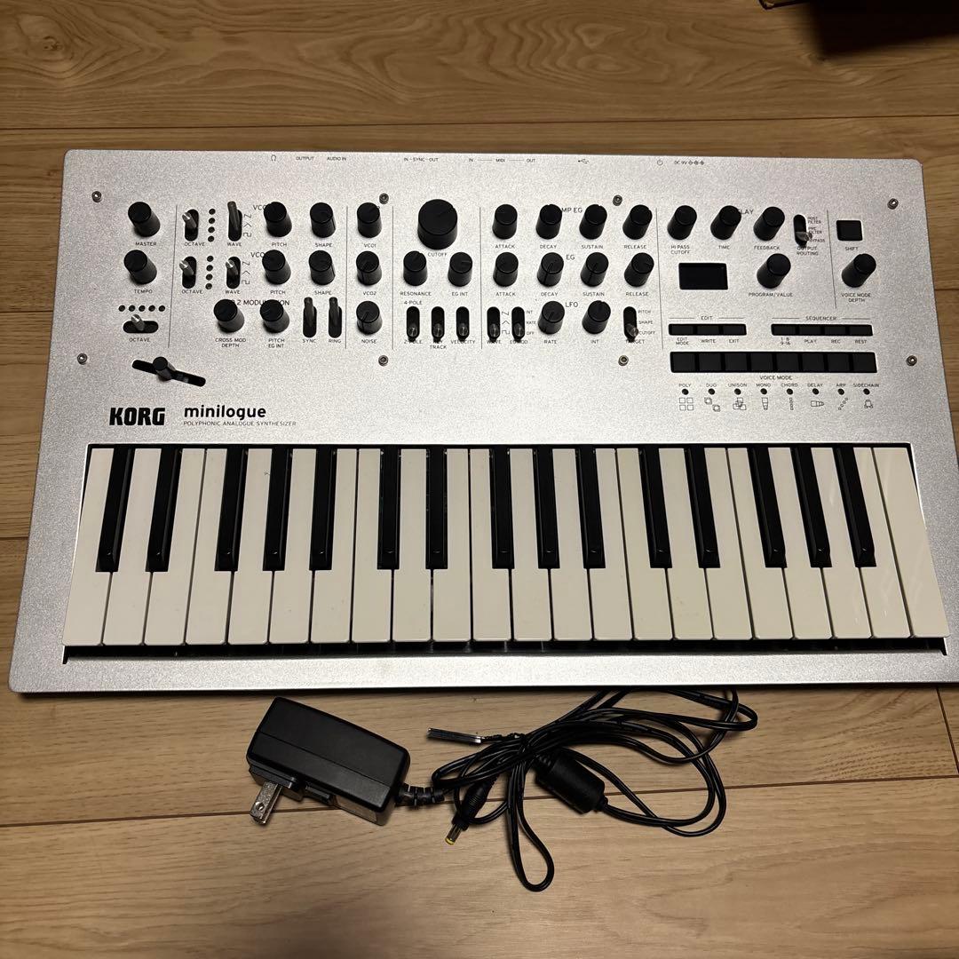 【美品】KORG minilogue アナログシンセサイザー 37鍵