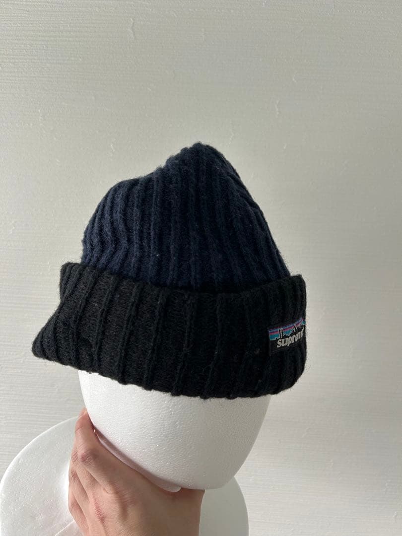 supreme つば付 ニット帽　ビーニー　パタロゴ　patagonia 90s