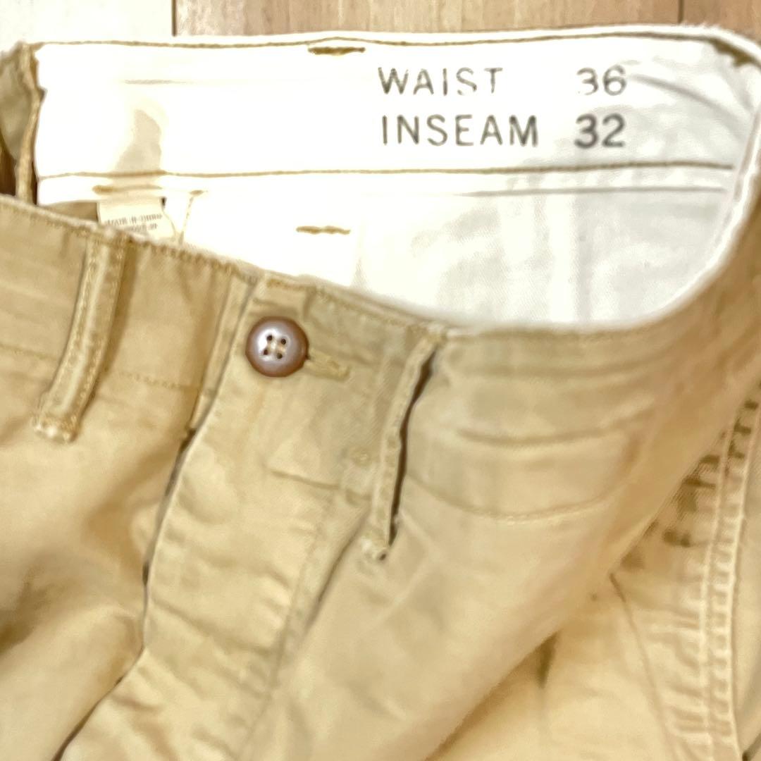 36/32 RRL COTTON CHINO TROUSER チノパン　ベージュ