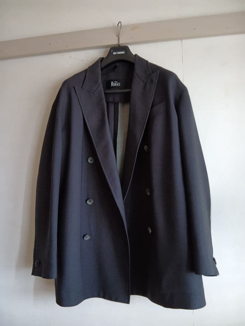 ザ・リラクスダークネイビー ダブルブレスト テーラードジャケット美品サイズ48