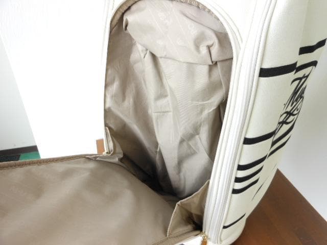 M・Uスポーツ　キャンバス風キャディバッグ　アイボリー　63,800円