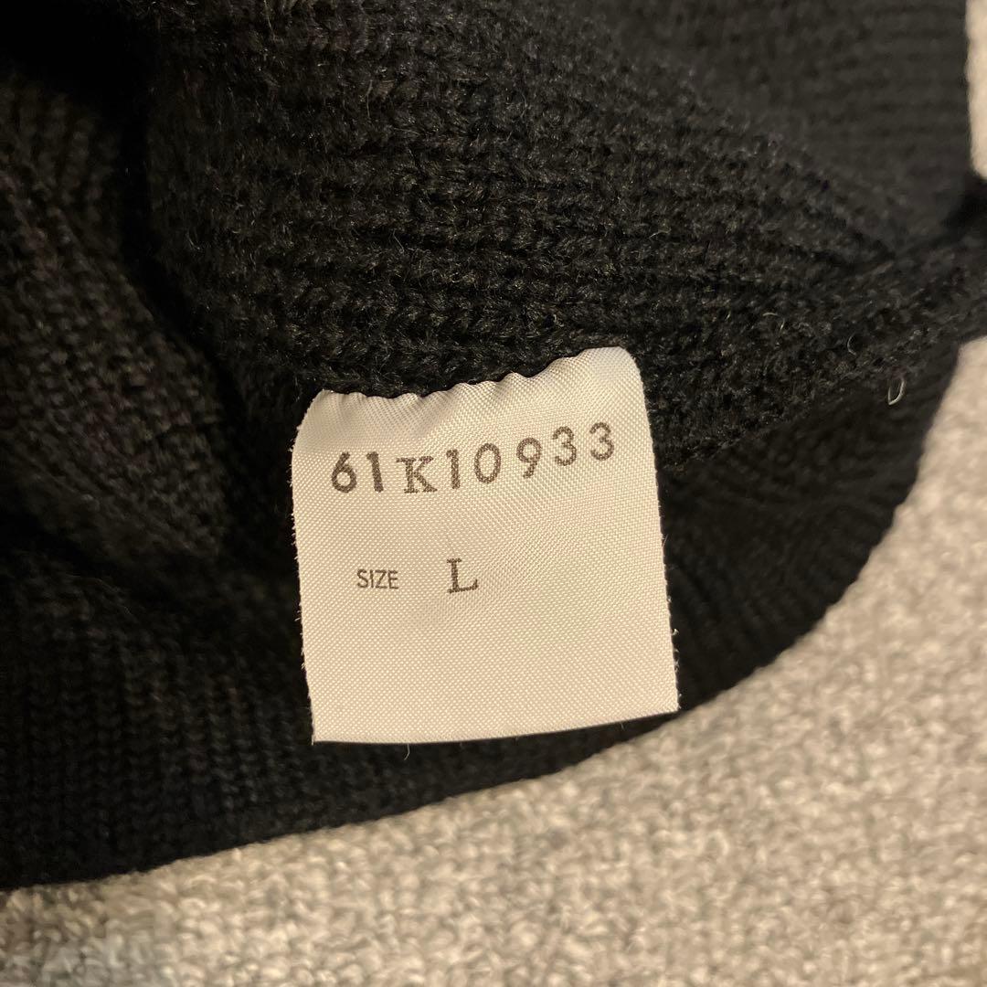 希少 Lサイズ　美品 古着 80's プレイボーイ ウール ニット セーター 黒