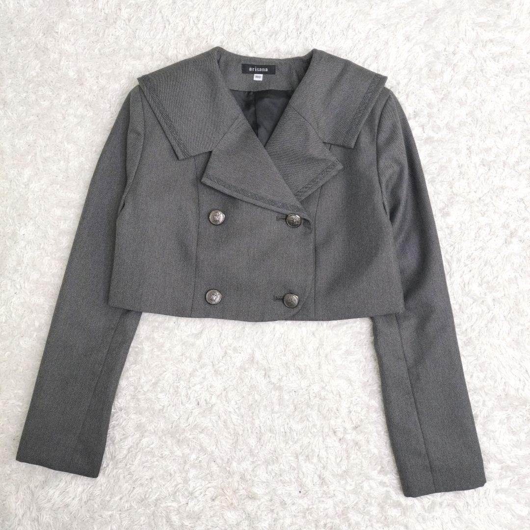 美品　アリサナ　卒服　フォーマル　ワンピース　セットアップ　グレー　160