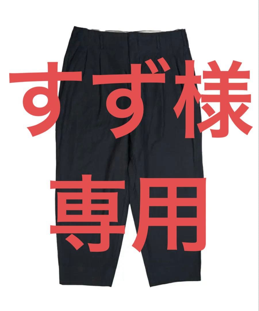 【新品】コムデギャルソンオムプリュス エステルツイル製品染加工 2タックパンツ