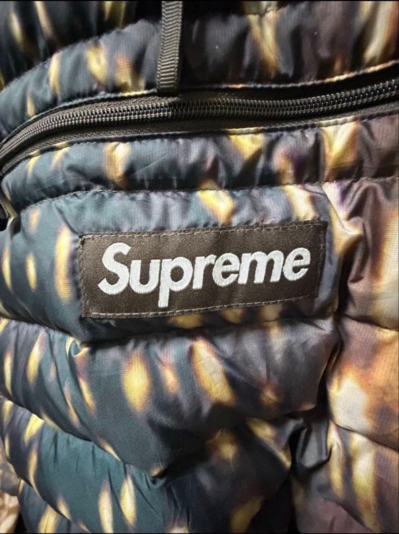 【美品】Supreme マイクロダウン カモ柄