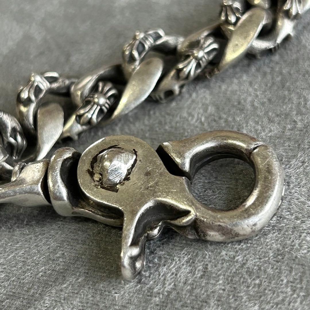 小物 silver925 wallet chain floral cross 225g