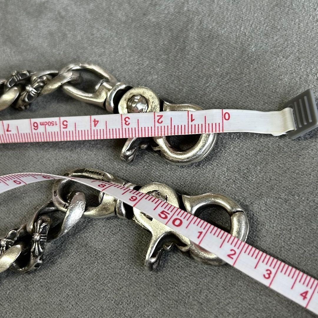 小物 silver925 wallet chain floral cross 225g