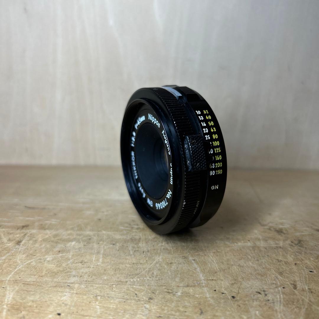 Nikon F +GN Auto Nikkor 45mm f2.8 完動極美品