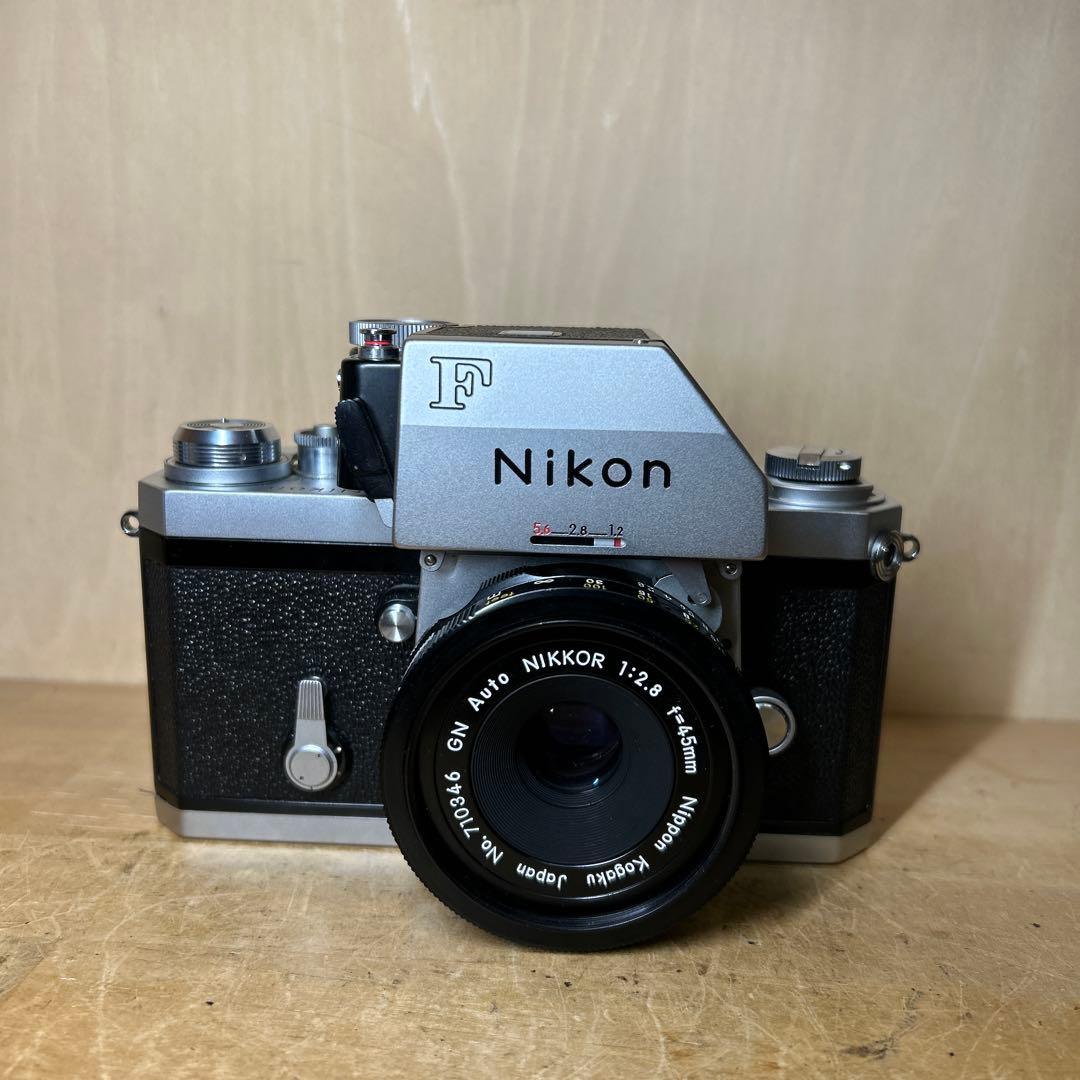 Nikon F +GN Auto Nikkor 45mm f2.8 完動極美品