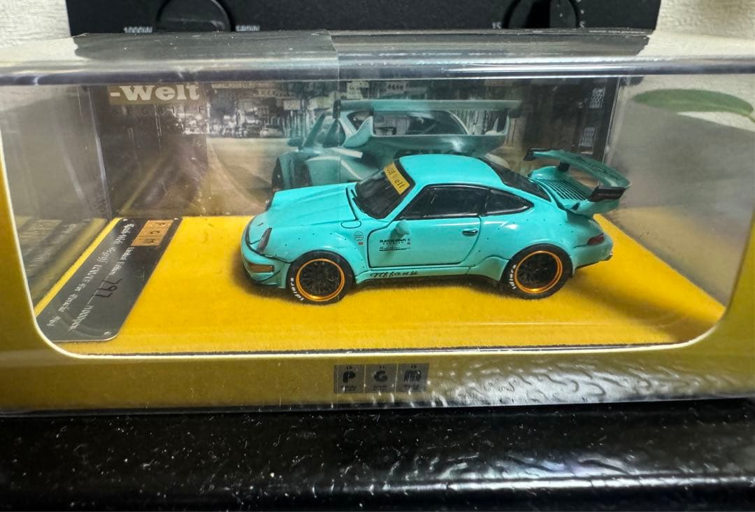 RAUH-Welt 911 アクアブルー ミニカー 1/64