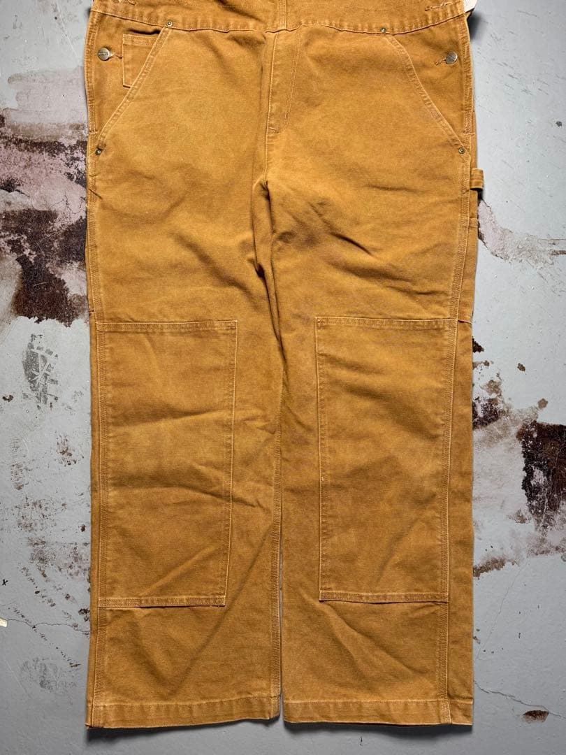 状態◎Carhartt オーバーオール ツナギ メキシコ製 ダッグ地 ダブルニー