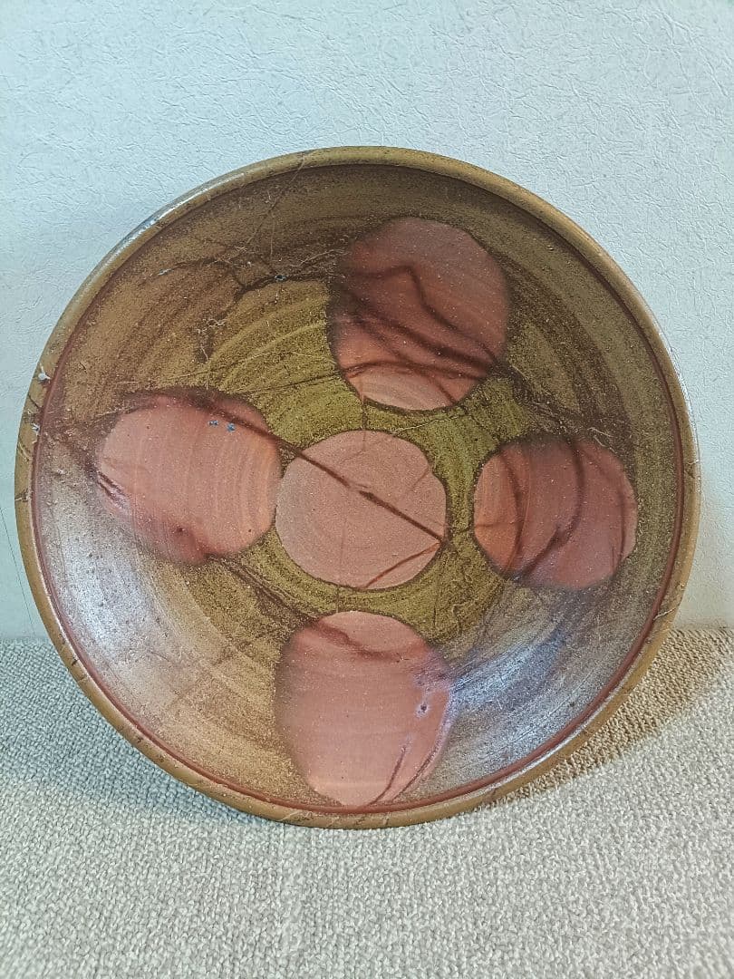 備前　大皿/柴岡紘一　直径43.5cm