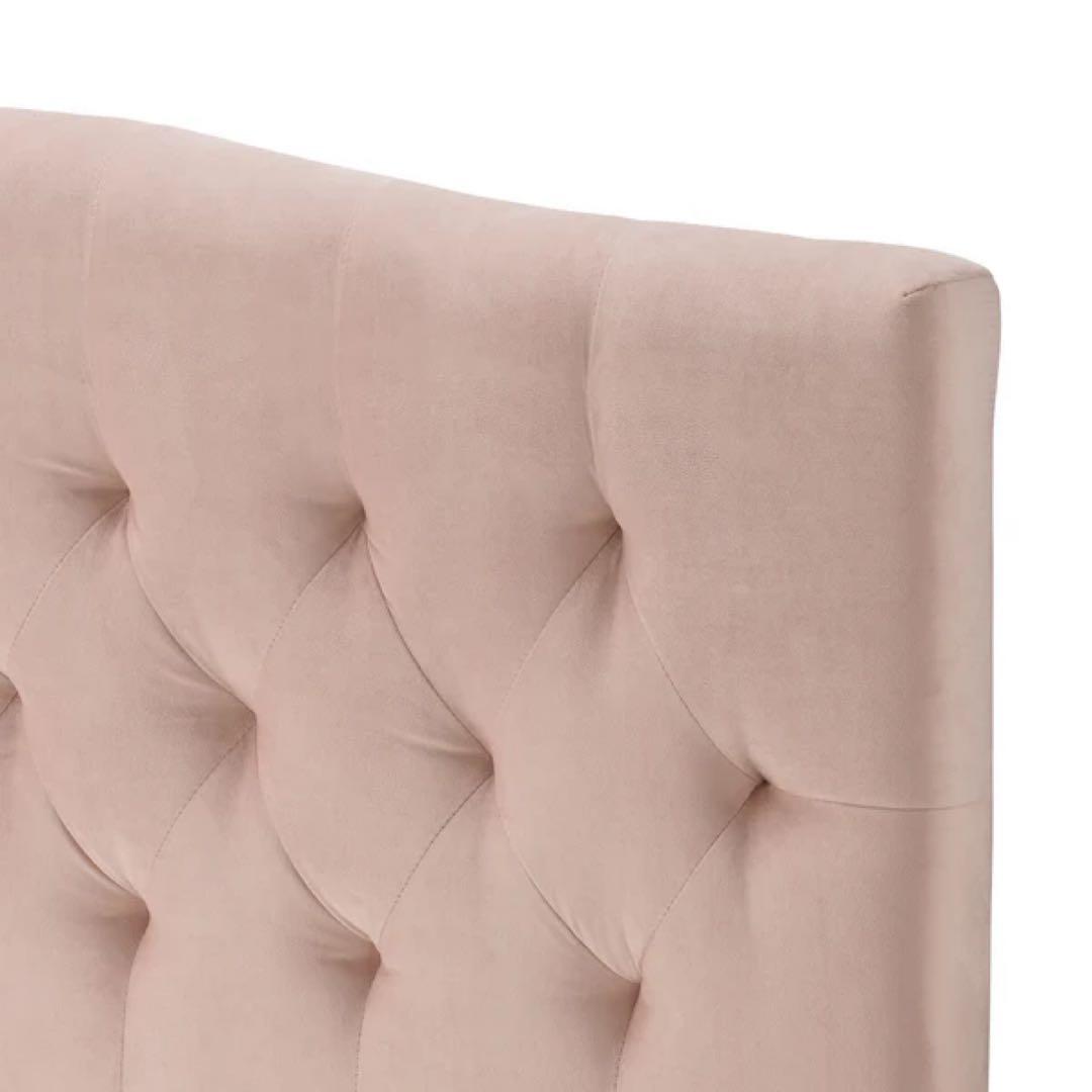 Francfranc ブリッサ ベッド ディンプル ダブル ピンク