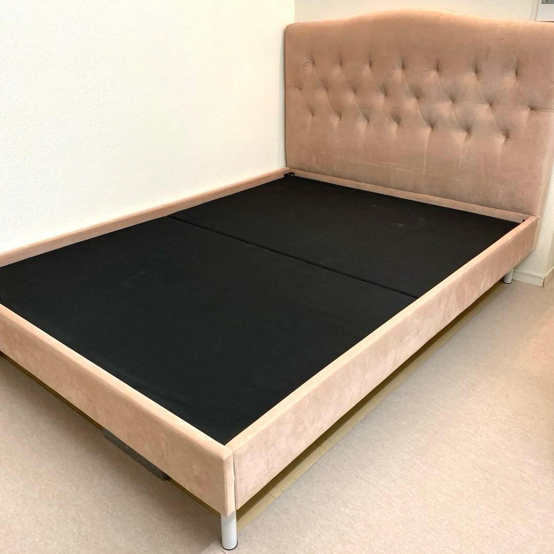 Francfranc ブリッサ ベッド ディンプル ダブル ピンク