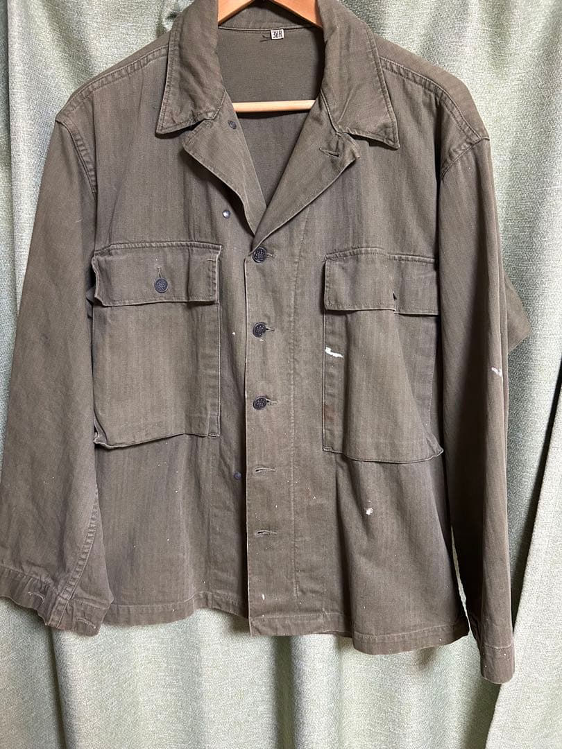 40s U.S.ARMY M-43 HBTジャケット 13スターボタン