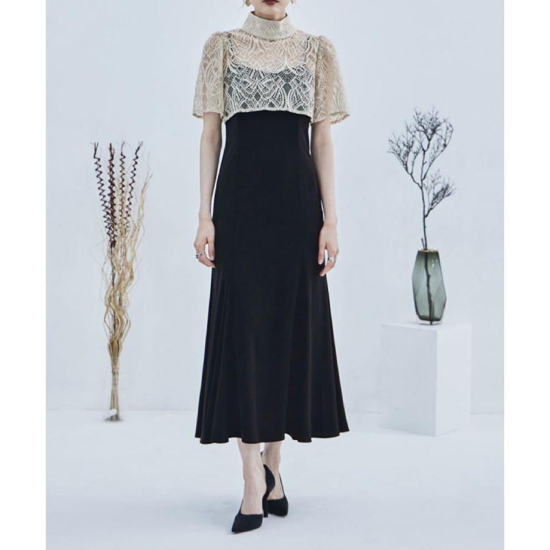 美品3wayレースボレロ&マーメイドキャミドレス　結婚式　お呼ばれ　etoll