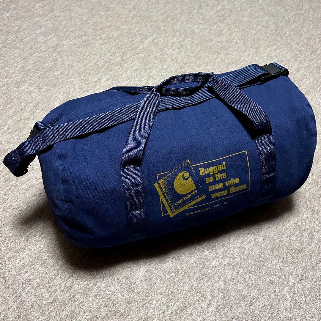 Carhartt ドラムバッグ ダック ネイビー 美品 USA製 93年製