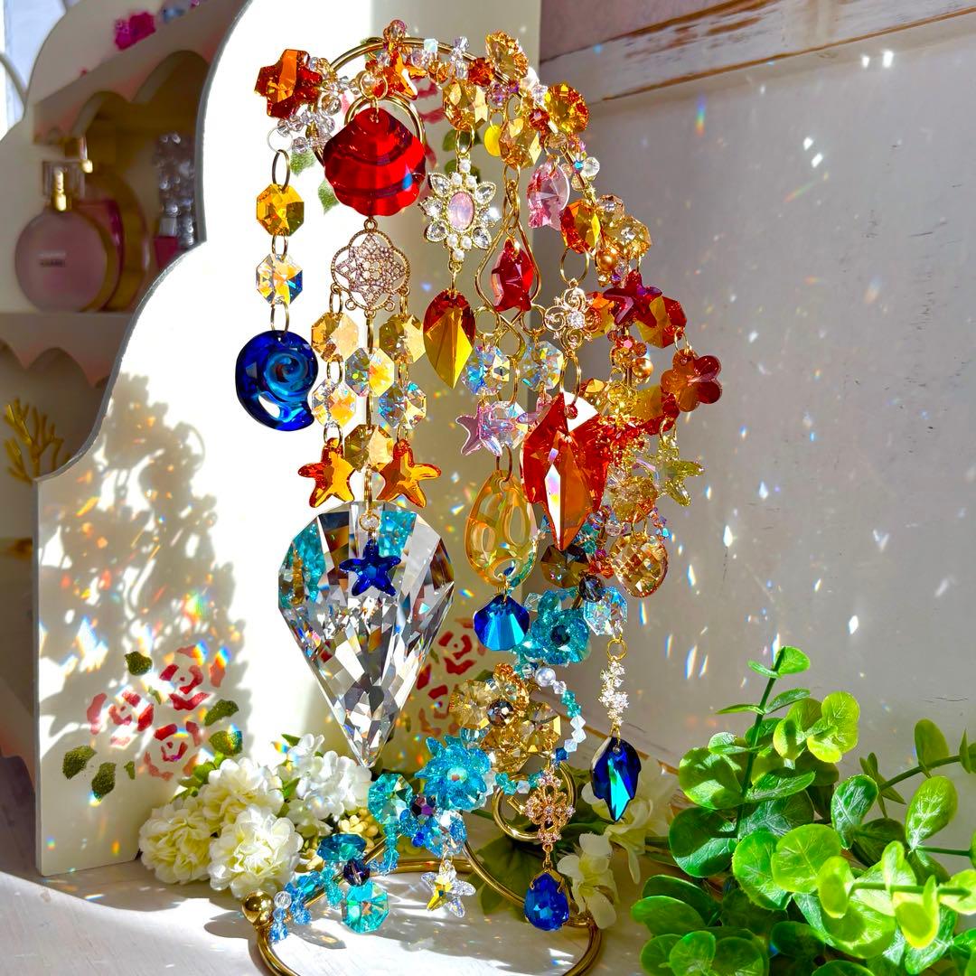 秋の海✩.*˚ SWAROVSKI置き型サンキャッチャー ✩.*˚