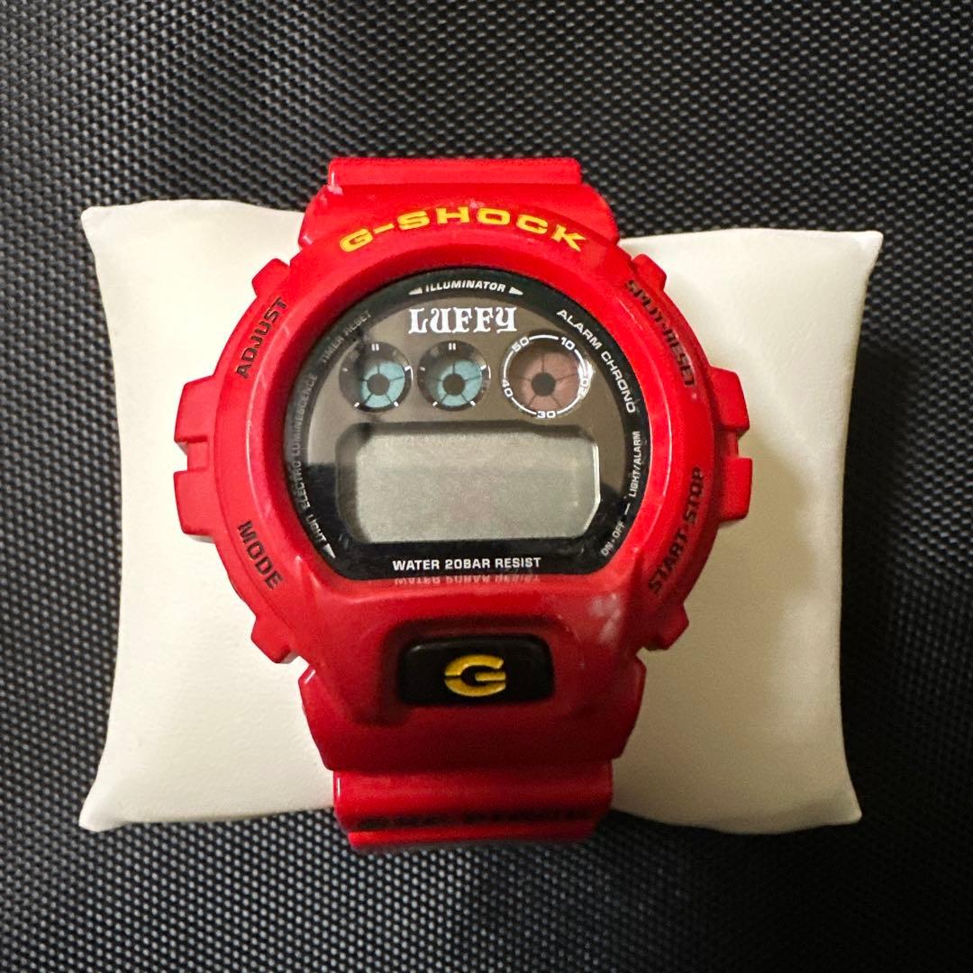 ワンピース　G-SHOCK DW-6900 ルフィデザイン レッド