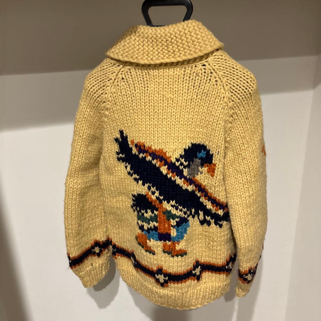 【激レア】インディアンモーターサイクル　ジップアップセーター　カウチンセーター