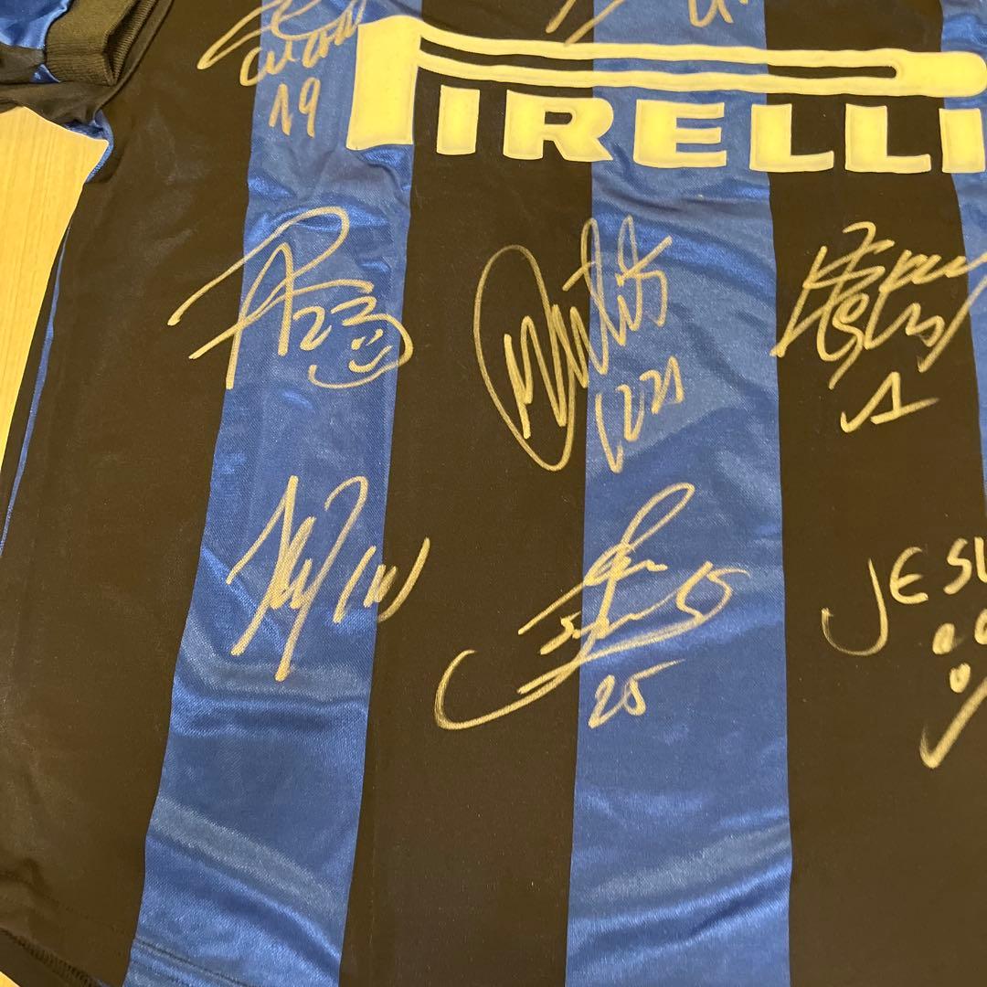 インテルミラノ、サイン入りユニフォーム、