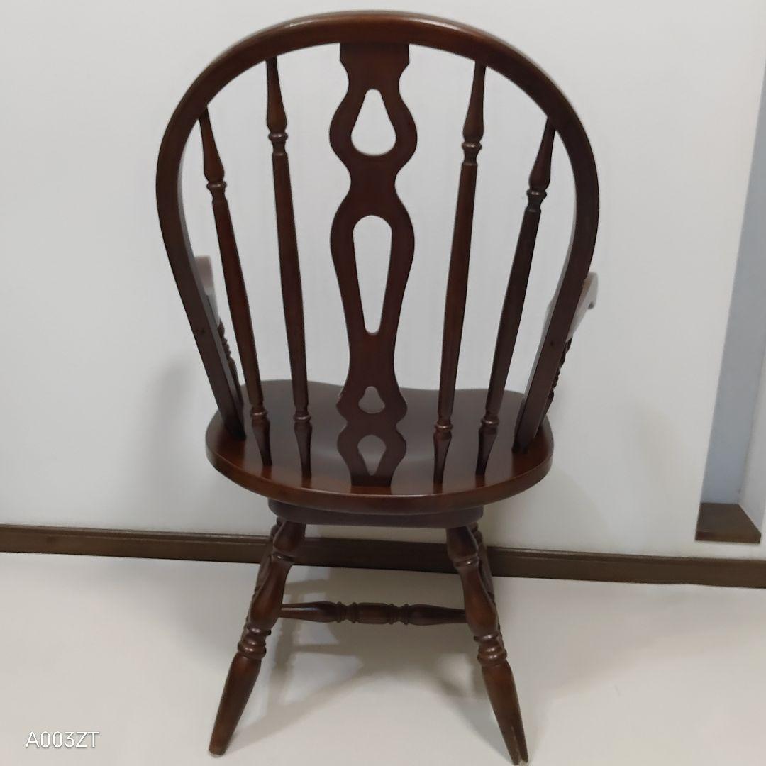 フープバック　回転式ウインザーチェア アームチェア