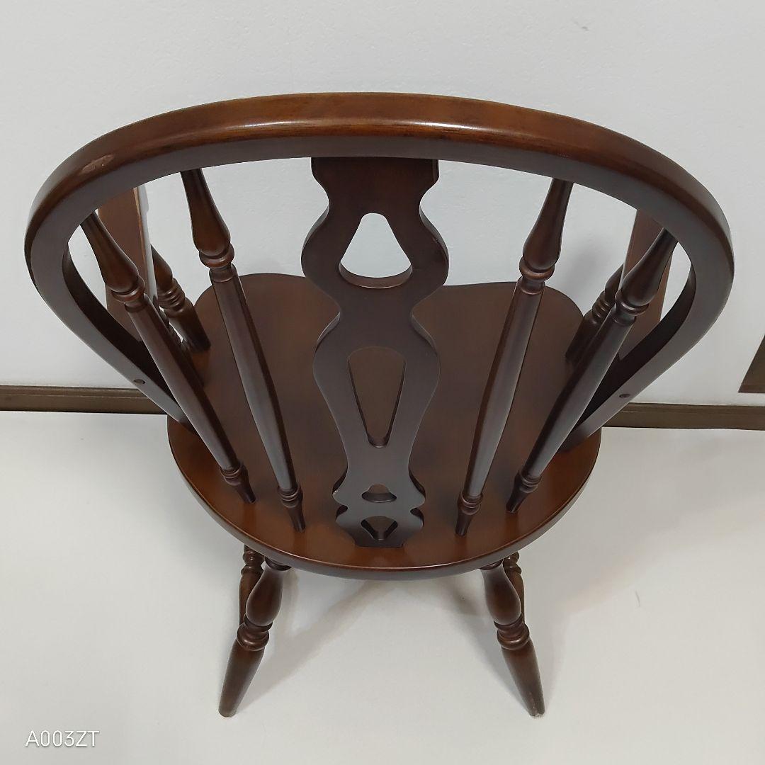 フープバック　回転式ウインザーチェア アームチェア