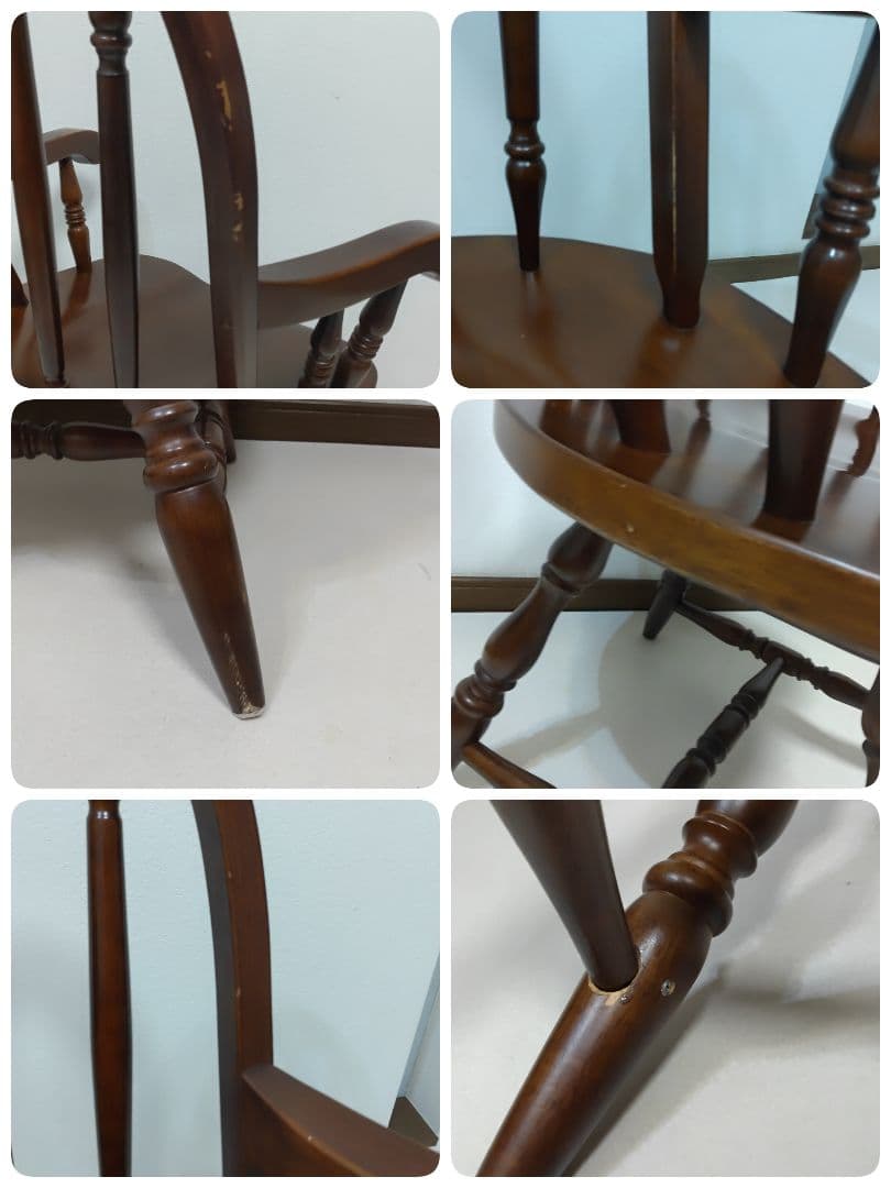 フープバック　回転式ウインザーチェア アームチェア