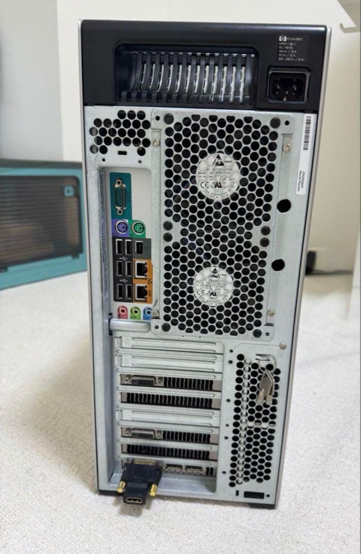 HP Z800 12コア48スレッド 96GBメモリ 6TB HDD