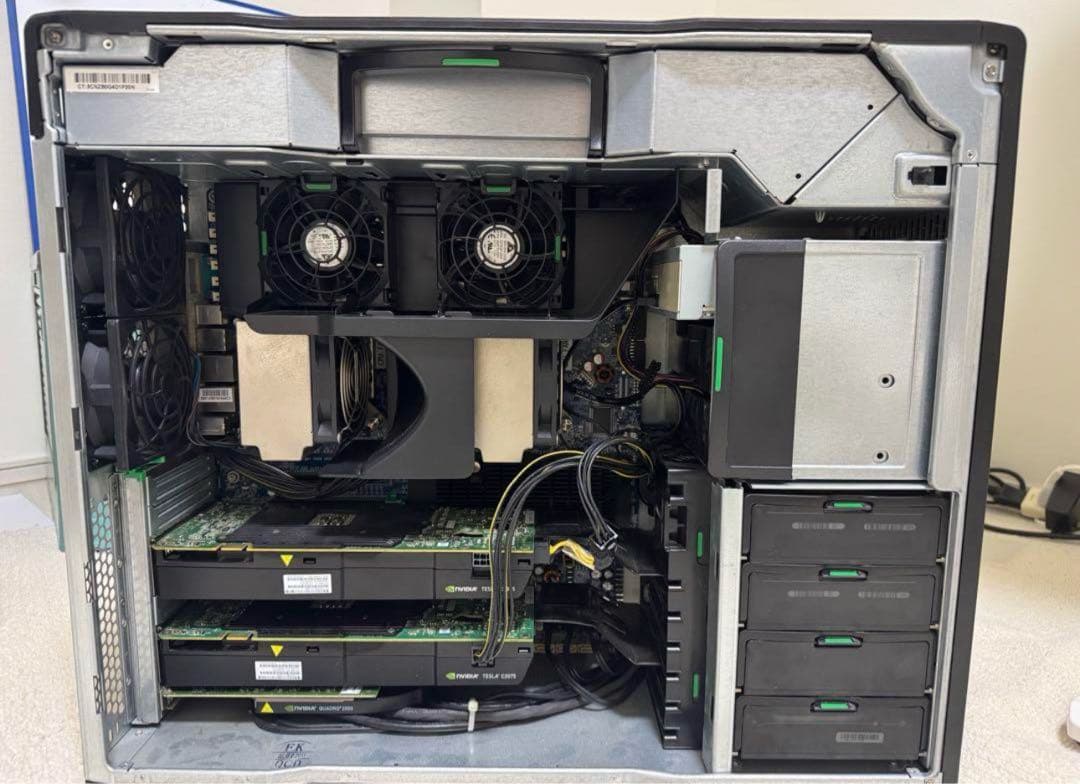 HP Z800 12コア48スレッド 96GBメモリ 6TB HDD