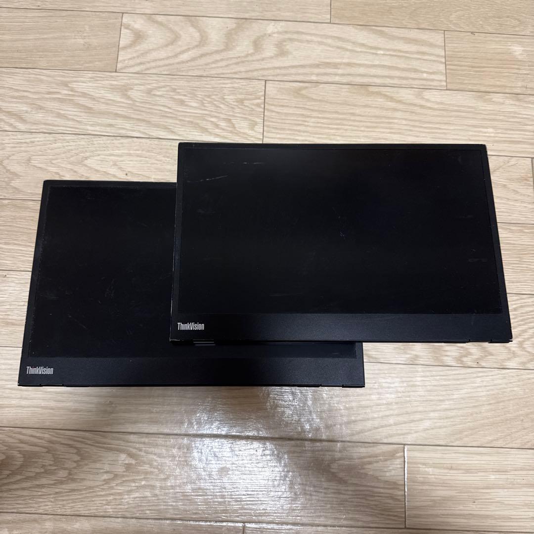 ThinkVision M14 USB-C モバイルモニター　動作未確認　2台