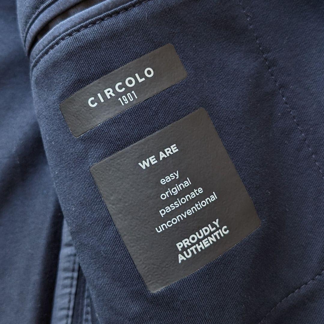 CIRCOLO1901 ジャージージャケット ネイビー ストレッチ 46サイズ
