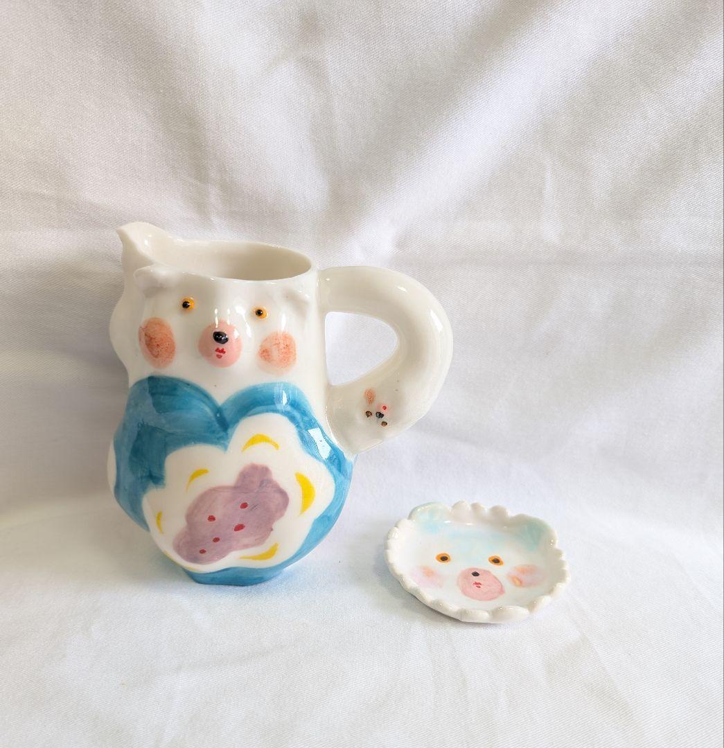 増田光　 hikari masuda　【クマピッチャー花瓶・豆皿　プレート　小】