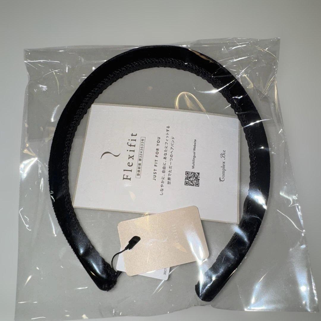 Flexfit ブラック ヘアバンド コンプレックスビズ　カチューシャ