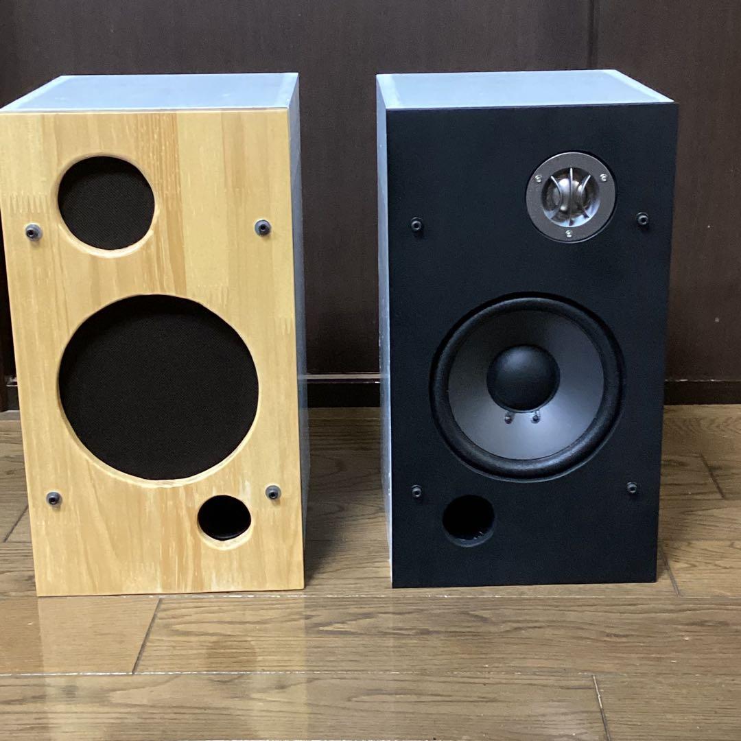 ビクターユニット使用自作スピーカー16㎝2way バッフル重ねてお色直し
