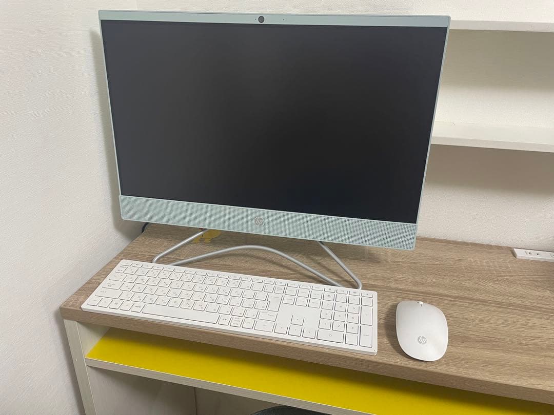 【省スペース/おしゃれなデザイン】HP液晶一体型PC※訳アリ品【周辺機器付属】