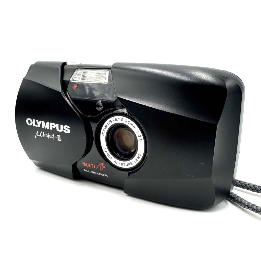 完動/美品❁Olympus オリンパス mju ii 2 フィルムカメラ 単焦点