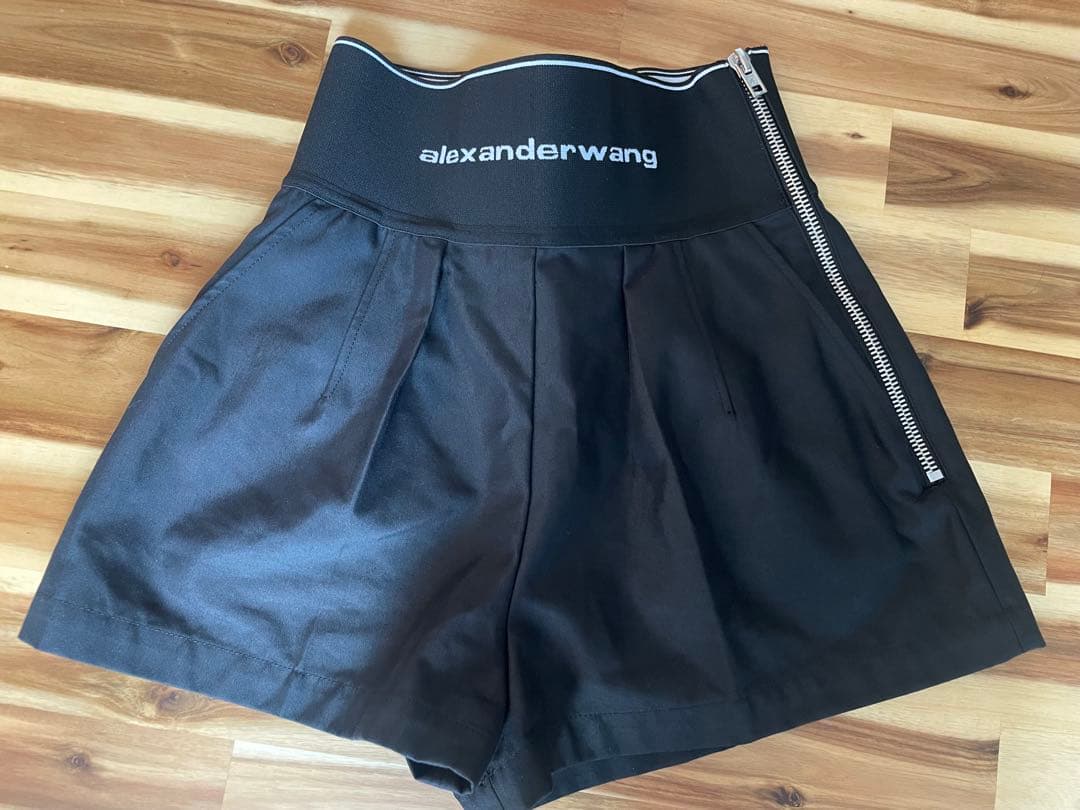 alexanderwang.ハイウエストロゴショートパンツ