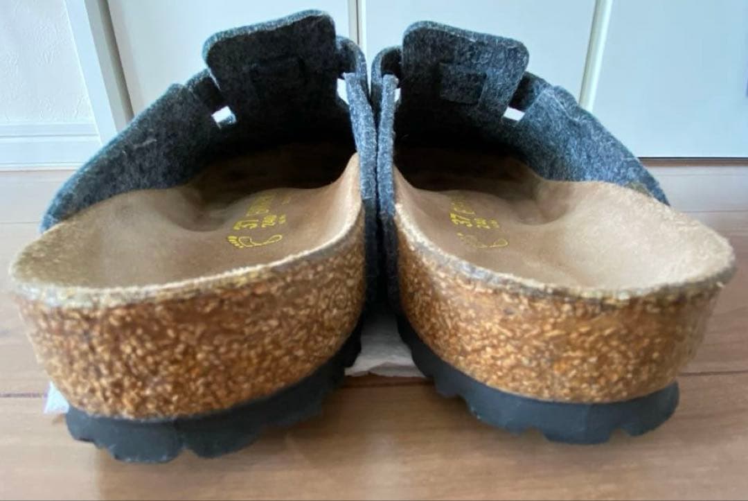 ★本日値下げ中　美品　レア　ビルケンシュトック　ボストン　フェルト　グレー　37