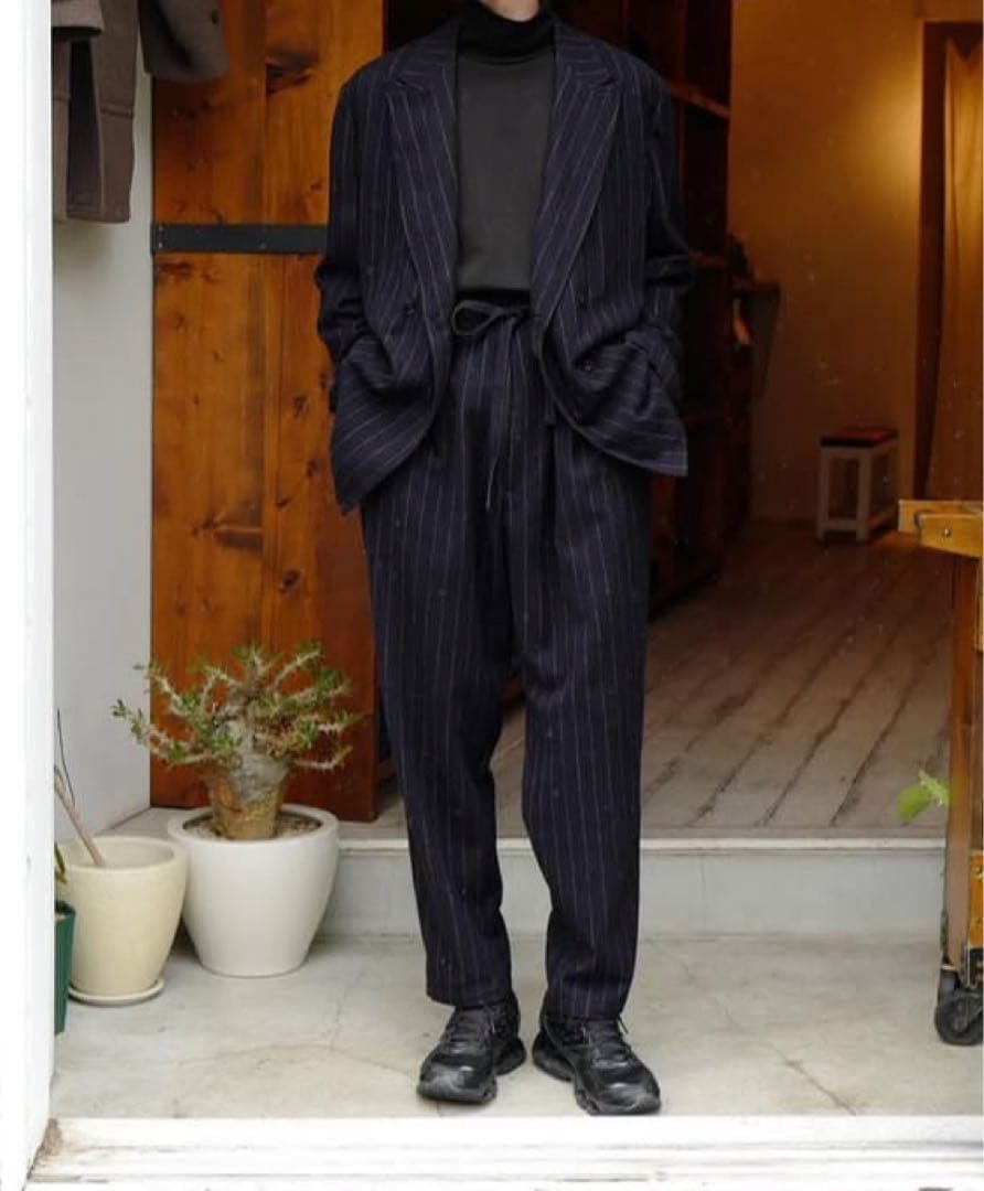 COMOLI 強縮ウール ダブルブレステッド セットアップ サイズ1